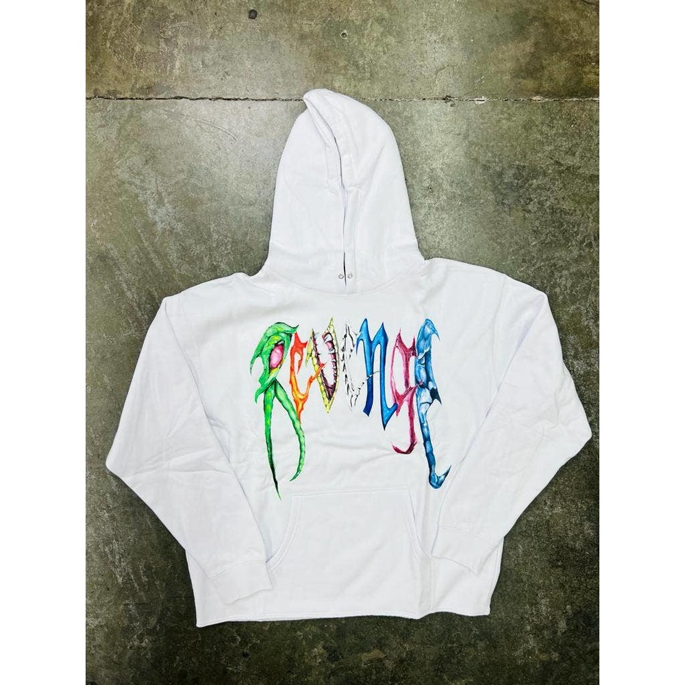 Revenge x Trippie Redd Arch White Hoodie - Small